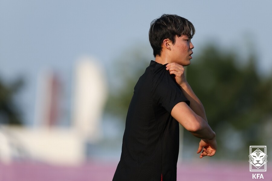 ▲ 축구대표팀 공격수 오현규. ⓒ대한축구협회