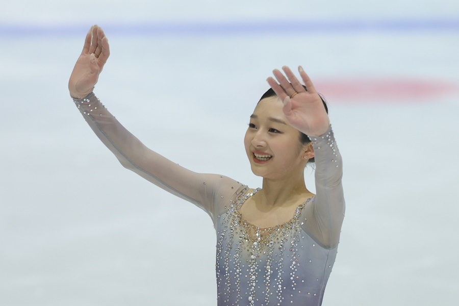 '김연아 잇는 한국 피겨 에이스' 신지아, 적수 없었다…종합선수권 2년 연속 우승