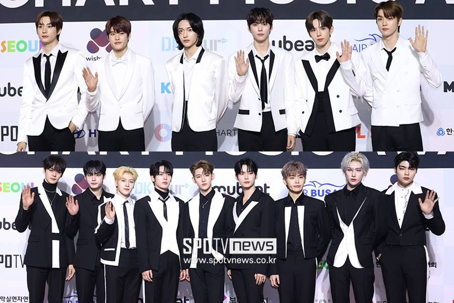 라이즈·제베원·베몬, 올해의 신인상 수상 "올해 더 행복하게 보내길"[써클차트어워즈2023]