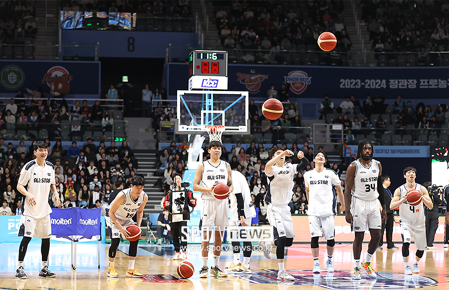 ▲ KBL 올스타전 공아지팀 ⓒ곽혜미 기자