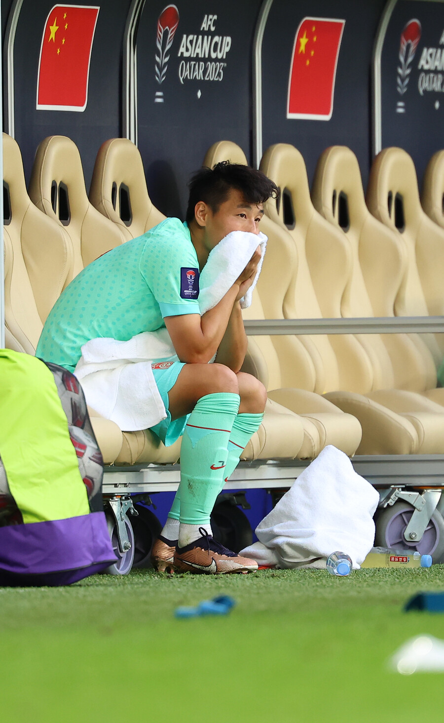 ▲ 중국은 17일(한국시간) 카타르 알 투마마 스타디움에서 열린 2023 아시아축구연맹(AFC) 아시안컵 A조 조별리그 2차전에서 레바논과 0-0으로 비겼다. 조별리그 1차전에서 타지키스탄에 0-0 무승부 이후 또 승점 1점만 가져왔다 ⓒ연합뉴스