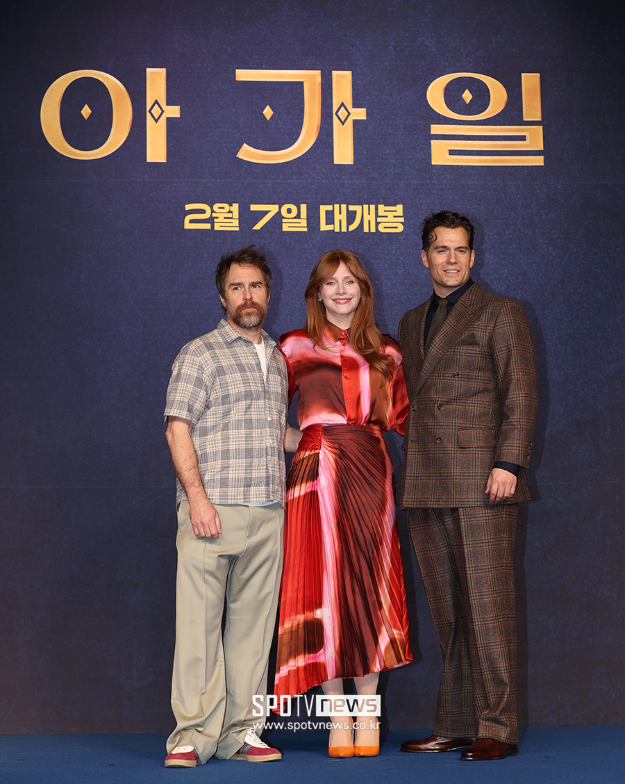 ▲ 샘 록웰 브라이스 달라스 하워드 헨리 카빌 ⓒ곽혜미 기자