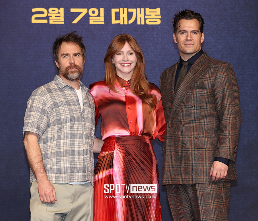 ▲ 샘 록웰 브라이스 달라스 하워드 헨리 카빌 ⓒ곽혜미 기자