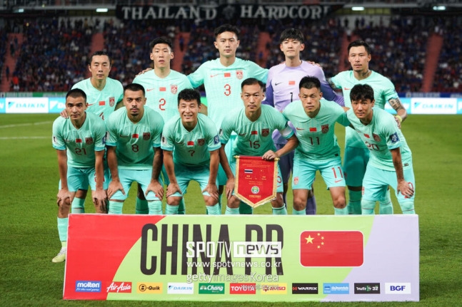 ▲ 17일 도하의 알투마마 스타디움에서 열린 2023 아시아축구연맹(AFC) 카타르 아시안컵 조별리그 A조 2차전에서 중국이 레바논과 0-0으로 비겼다. 타지키스탄과 첫 경기에 이어 또 다시 무득점 무승부에 그쳤다.