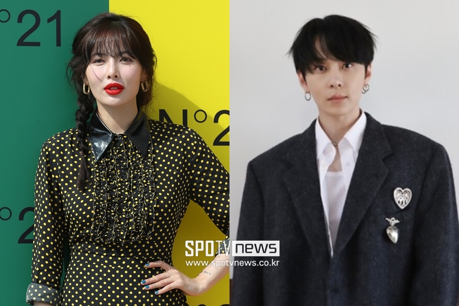 ▲ 현아(왼쪽), 용준형.  ⓒ곽혜미 기자, 블랙메이드 제공