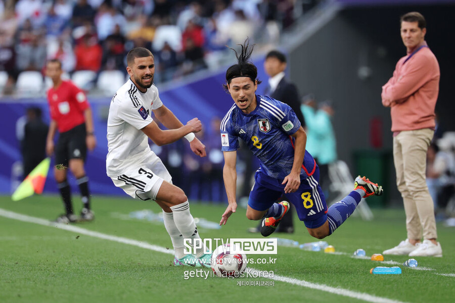 ▲ 19일 카타르 알 라얀에 위치한 에듀케이션 스타디움에서 열린 2023 아시아축구연맹(AFC) 카타르 아시안컵 조별리그 D조 2차전에서 일본이 이라크에 1-2로 졌다.