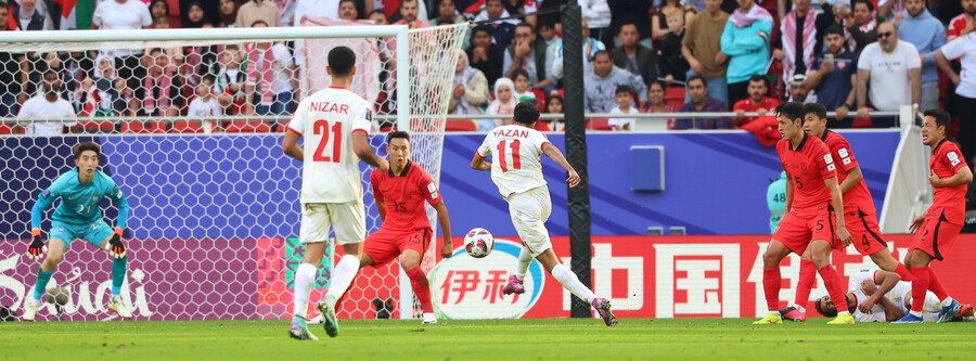 ▲ 축구대표팀이 요르단과의 경기에서 2-2로 비겼다. ⓒ연합뉴스