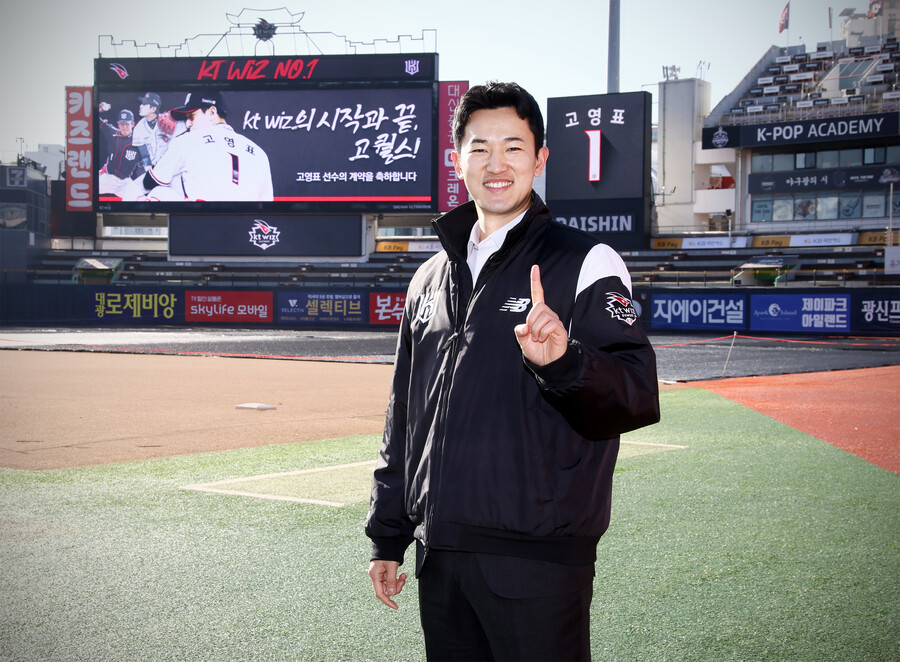 ▲ kt 고영표가 2028년까지 5년 최대 총액 107억 원 비FA 다년계약을 체결했다. ⓒ kt 위즈
