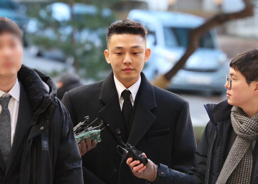 ▲ 2차 공판에 출석한 유아인 ⓒ연합뉴스