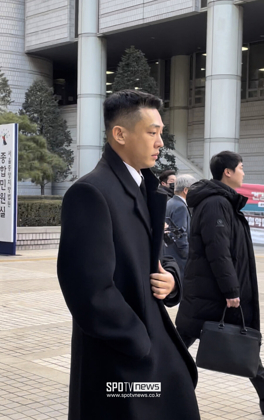 ▲ 2차 공판에 출석한 유아인.  ⓒ유은비 기자
