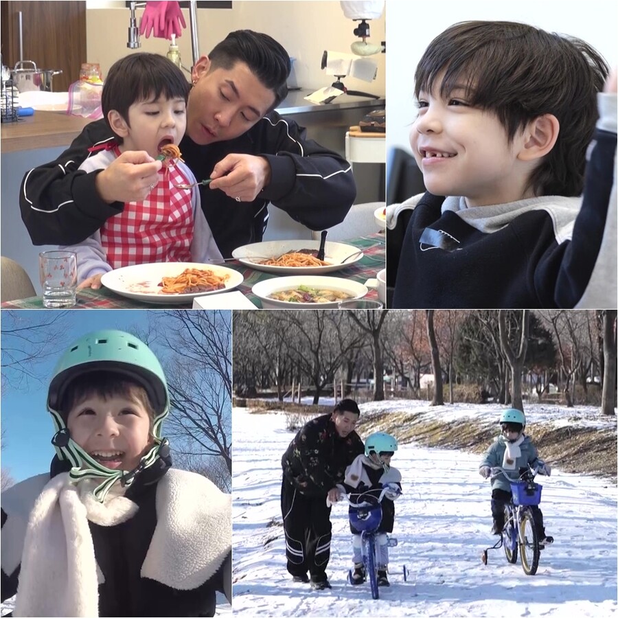 "나 손으로 먹는 거 좋아해" '청소광' 브라이언, 진우 손 먹방에 경악('슈돌')