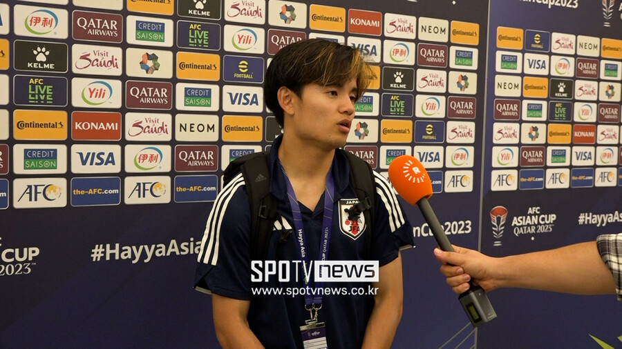 ▲ 일본 축구 에이스 구보 다케후사가 16강에서 조기 한일전이 성사될 가능성에 "이강인이 아무것도 못했으면 좋겠다. 한일전만 빼고 잘 되었으면 한다"라고 선전포고를 했다.