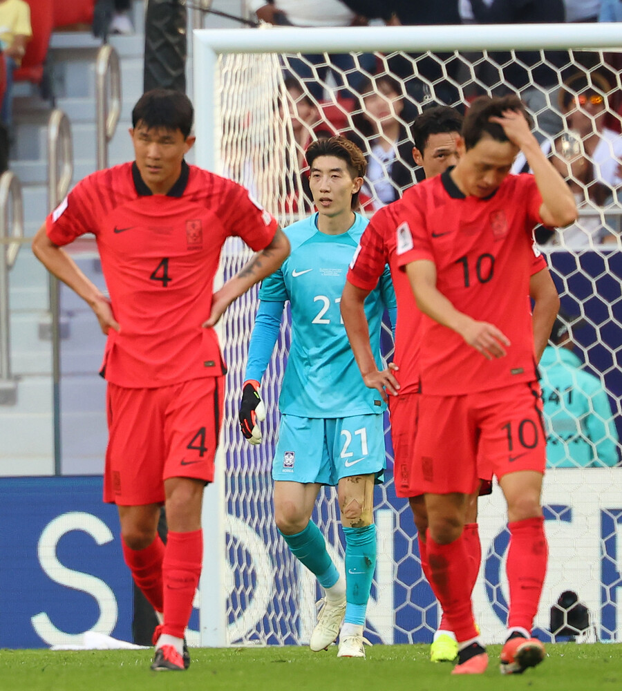 ▲ 한국 대표팀은 25일 카타르 알 와크라 알 자누브 스타디움에서 열린 2023 아시아축구연맹(AFC) 아시안컵 E조 조별리그 최종전에서 말레이시아와 3-3으로 비겨 E조 2위로 16강에 진출했다 ⓒ연합뉴스