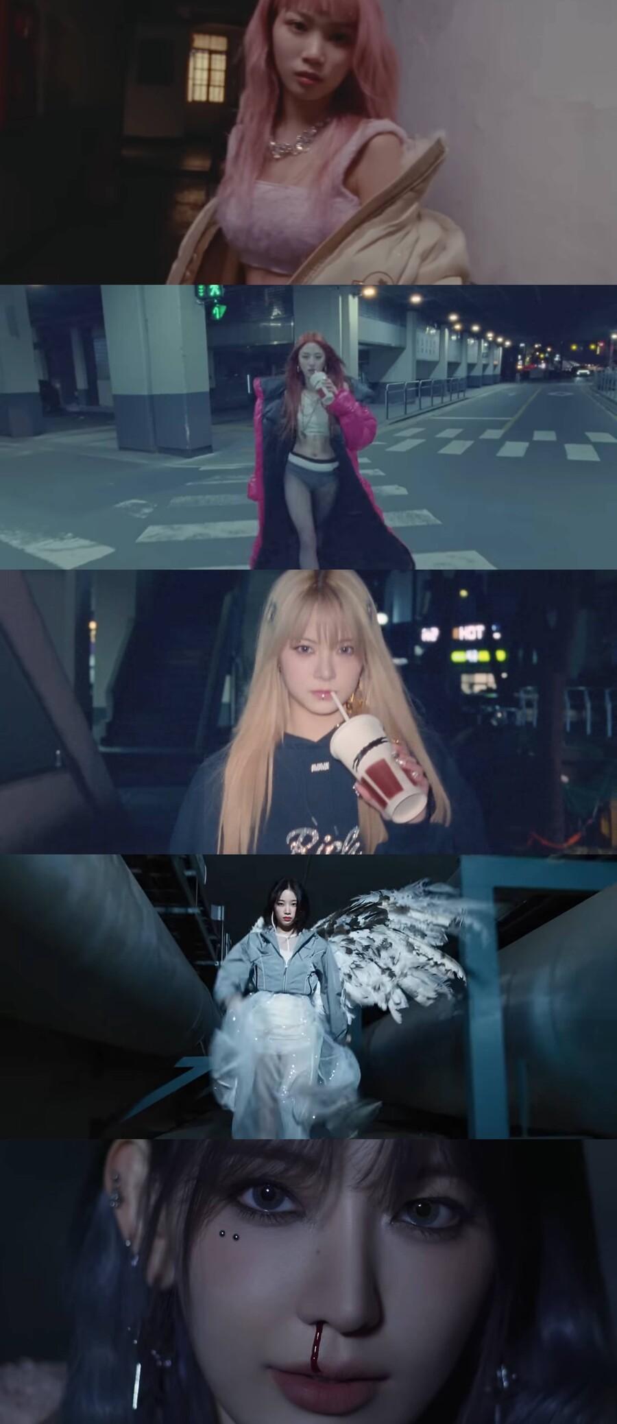 롱패딩에 노팬츠…르세라핌, 파격 '팬츠리스' 트레일러 터졌다[이슈S]