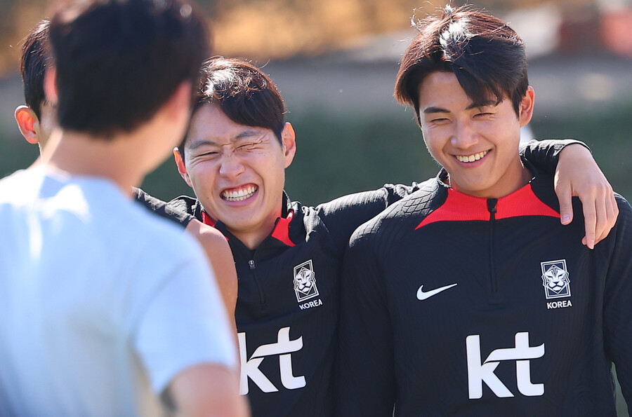 ▲ 축구대표팀 측면 수비수 설영우. 그의 옆에는 늘 이강인이 붙어 있다. ⓒ연합뉴스