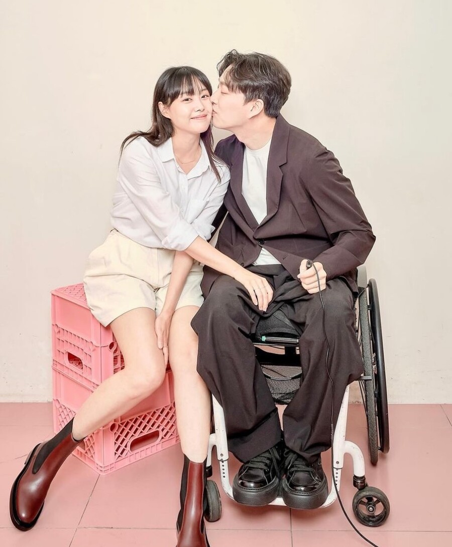 ▲ 송지은(왼쪽), 박위. 출처| 송지은 SNS