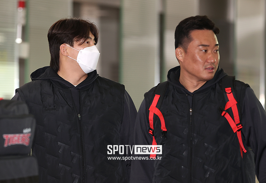 ▲ 나성범 김태군 ⓒ곽혜미 기자