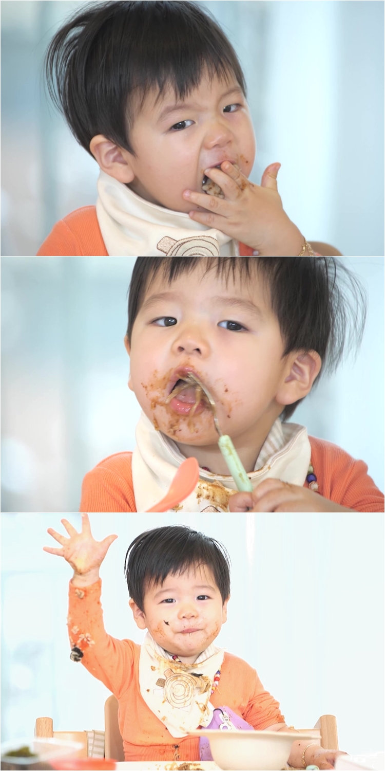 '슈돌' 준범, 홍현희子 확실하네…모전자전 데칼코마니 짜장면 먹방