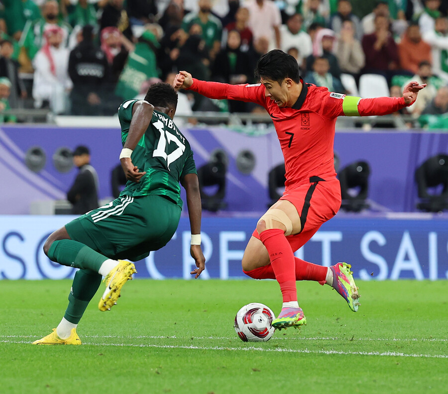 ▲ 한국은 31일 오전 1시(한국시간) 카타르 알 라이안 에듀케이션시티 스타디움에서 열린 2023 아시아축구연맹(AFC) 아시안컵 16강전에서 사우디아라비아를 만났다 ⓒ연합뉴스
