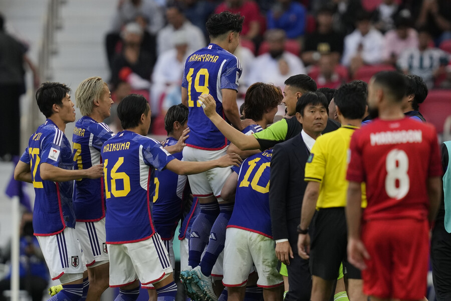 ▲ 일본은 31일 오후 8시 30분(한국시간) 카타르 도하의 알투마마 스타디움에서 열린 아시아축구연맹(AFC) 2023 아시안컵 16강에서 바레인을 제압했다. 오는 3일 만날 8강전 상대는 이란과 시리아 승리 팀이다 ⓒ연합뉴스