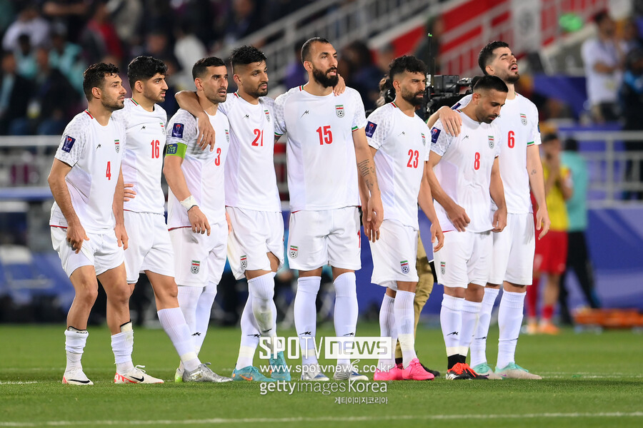 ▲ 이란은 1일 (한국시간) 카타르 도하 칼리파 스타디움에서 열린 2023 아시아축구연맹(AFC) 카타르 아시안컵 16강전에서 시리아와 연장 120분까지 1-1로 승패를 가리지 못한 뒤 승부차기에서 5-3으로 이겼다.