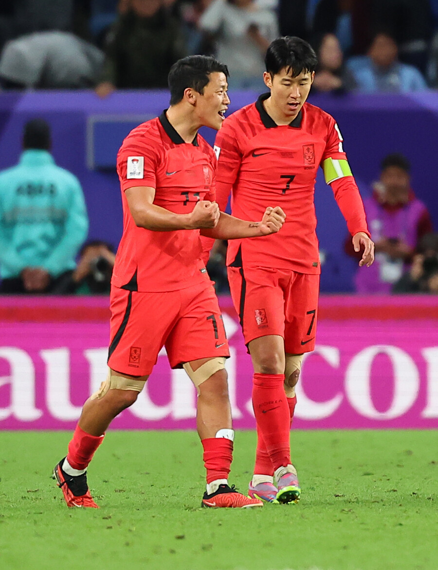 ▲ 손흥민이 호주전에서 기막힌 프리킥 골을 넣으며 2-1 역전승을 이끌었다. ⓒ연합뉴스