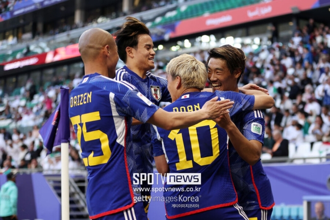 ▲ 모리야스 하지메 감독이 이끄는 일본 축구대표팀은 3일 오후 8시 30분(한국시간) 카타르 도하 에듀케이션 스타디움에서 열린 아시아축구연맹(AFC) 2023 아시안컵 8강에서 이란과 만났다
