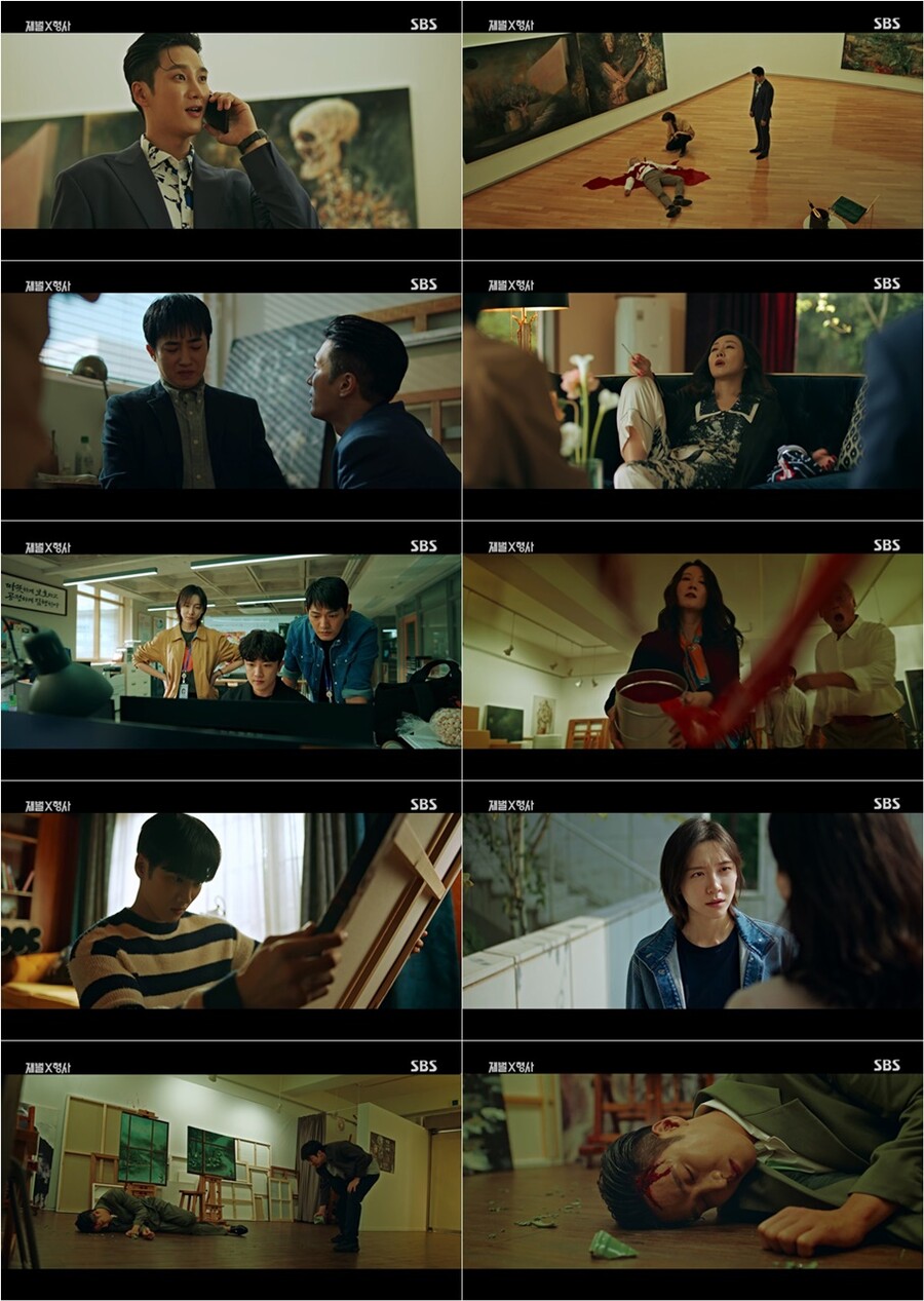'재벌X형사' 안보현, 미술관 살인사건 용의자에 피습…사건의 진실은?[TV핫샷]