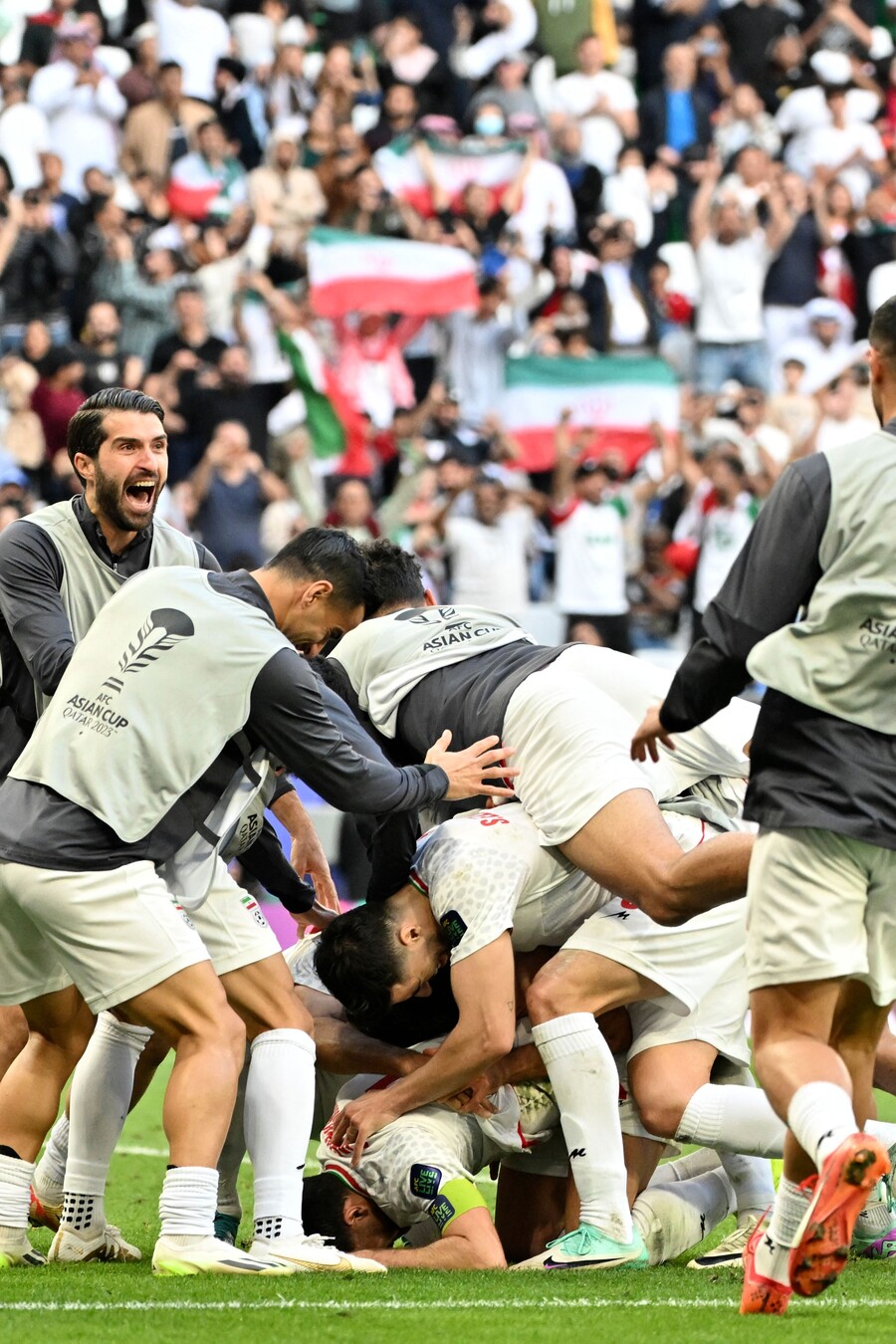 ▲ 이란 축구대표팀이 일본을 2-1로 꺾고 2023 아시안컵 4강에 진출했다. ⓒ연합뉴스/AFP