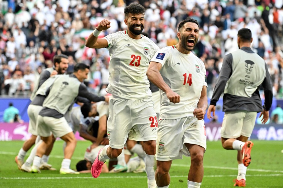 ▲ 이란 축구대표팀이 일본을 2-1로 꺾고 2023 아시안컵 4강에 진출했다. ⓒ연합뉴스/AFP
