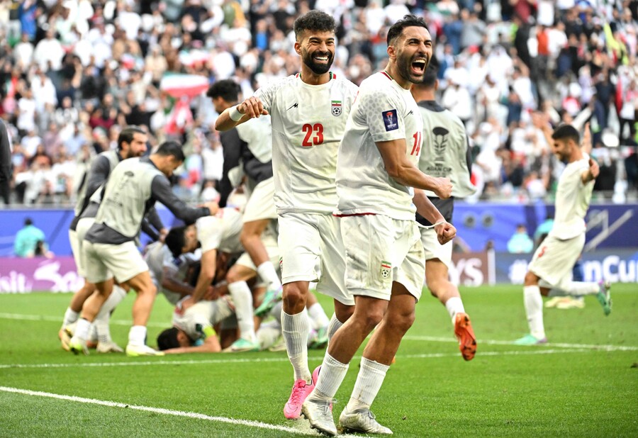 ▲ 이란 축구대표팀이 일본을 2-1로 꺾고 2023 아시안컵 4강에 진출했다. ⓒ연합뉴스/AFP