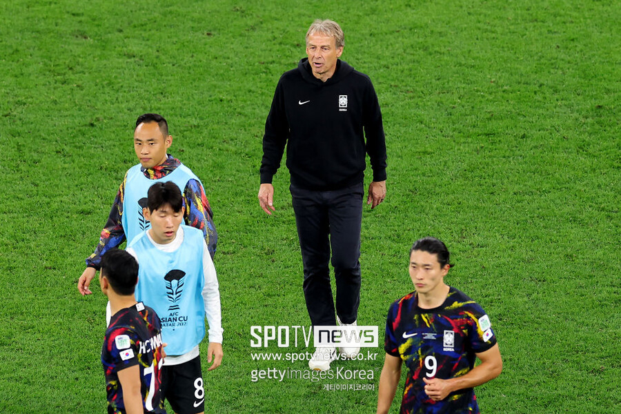 ▲ 한국은 7일 오전 0시(한국시간) 카타르 알 라이안 아흐메드 빈 알리 스타디움에서 요르단과 2023 아시아축구연맹(AFC) 아시안컵 4강전에서 탈락했다.