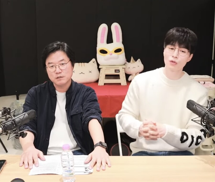 ▲ 나영석(왼쪽), 이동욱. 출처| 유튜브 채널 '채널십오야' 영상 캡처
