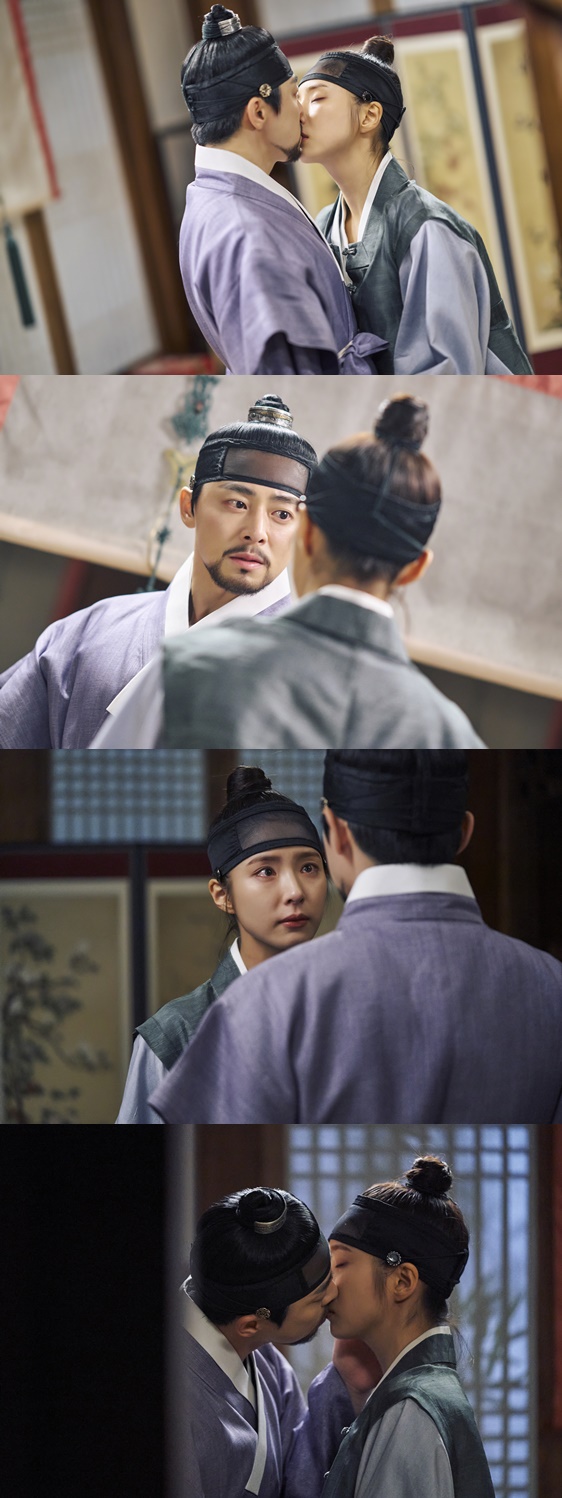 조정석, ‘남장’ 신세경과 파격 키스('세작')