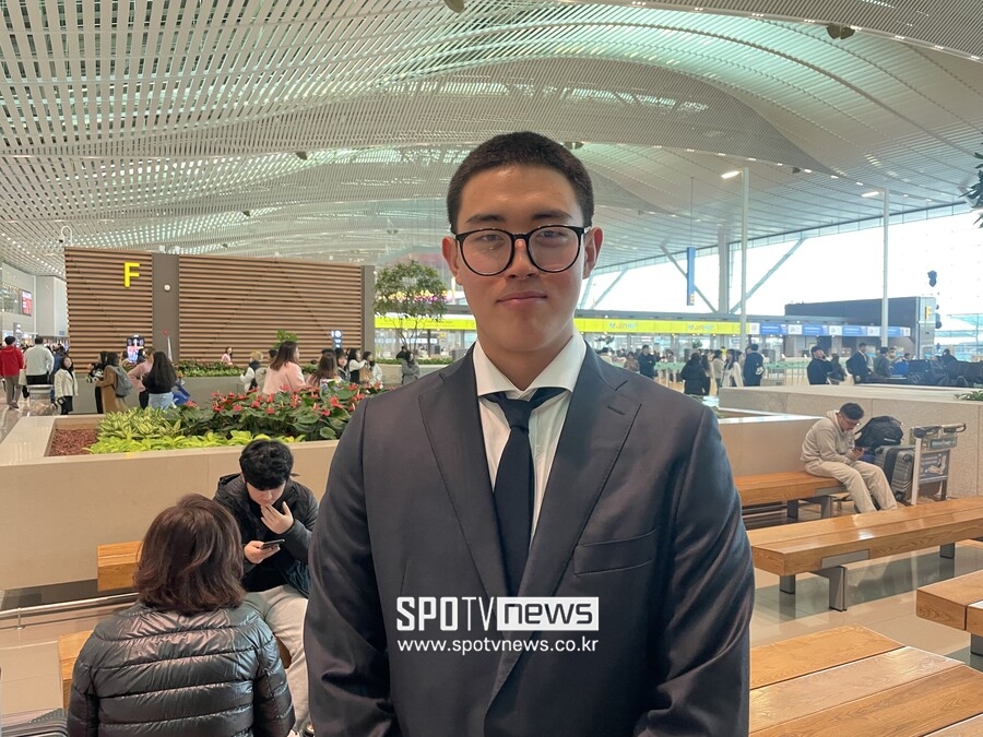 ▲키움 히어로즈 김동규 ⓒ인천공항, 최민우 기자