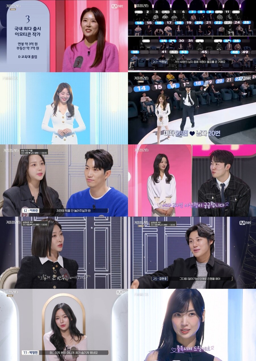 '커플팰리스' 연봉 3억 이모티콘 작가→수지 닮은 베스트셀러 작가까지 '눈길'