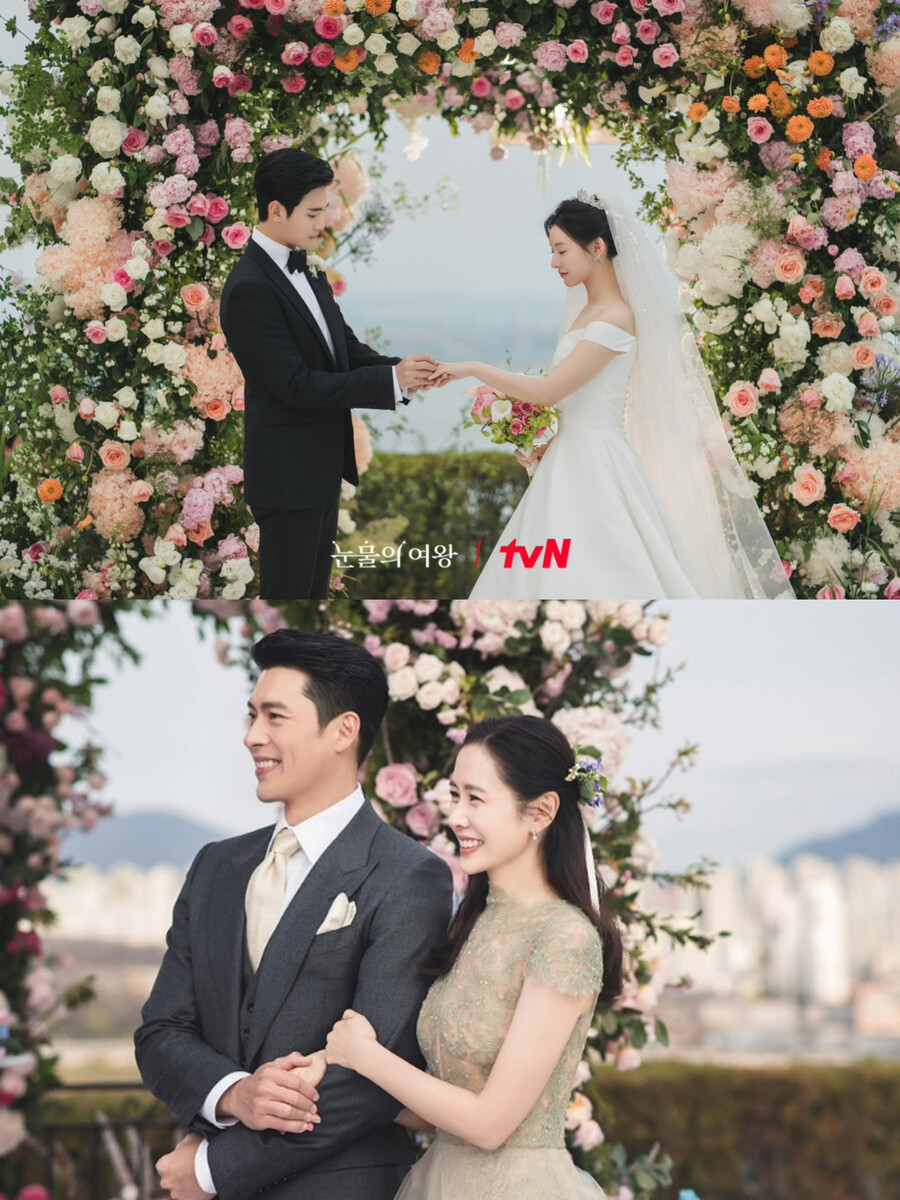 김수현-김지원, 현빈♥손예진 결혼식인줄…장소·꽃·의상까지 똑같네[이슈S]