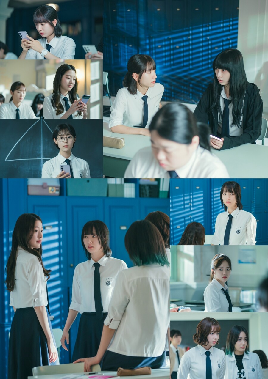 '장원영 언니' 장다아, 속을 알수없는 표정의 '게임 현장'('피라미드 게임')