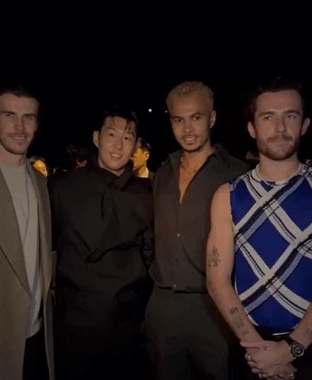 토트넘 동창회 열렸다! 손흥민, 유명 브랜드 행사장서 베일-알리와 재회...전지현과 투 샷도 '눈길'