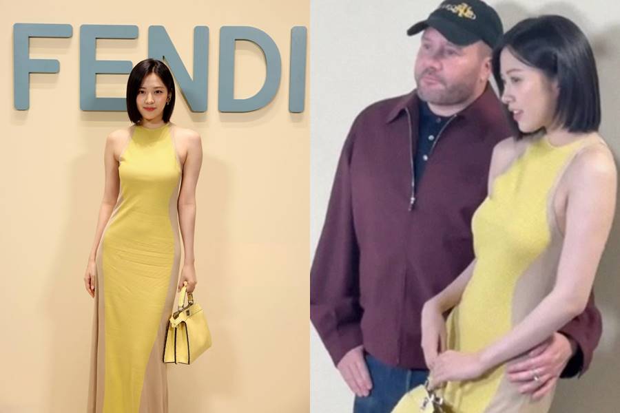 "왜 골반에 손을?" vs "문화 차이"…안유진 패션쇼 사진에 팬들 갑론을박