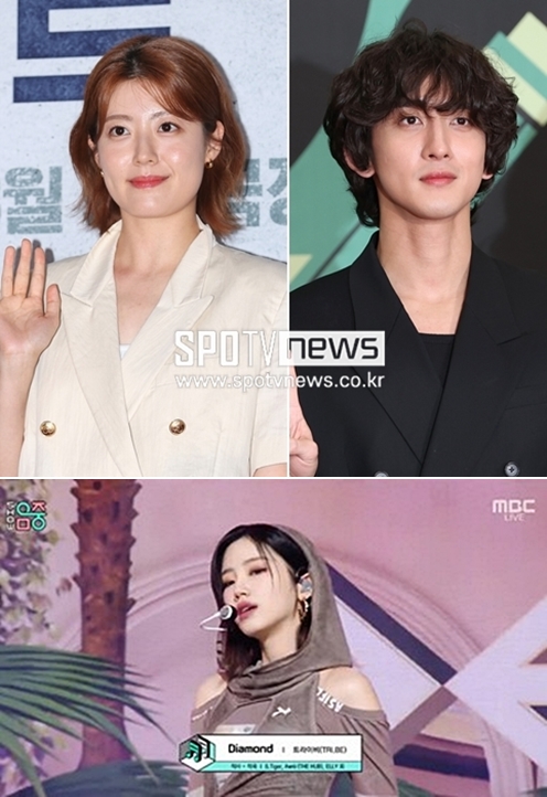 ▲ 남지현, 최정훈. ⓒ스포티비뉴스DB / 트라이비. 출처|MBC '음악중심' 캡처
