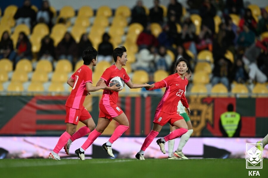 ▲ 여자축구대표팀 포르투갈과 평가전  ⓒ대한축구협회