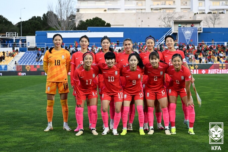 ▲ 여자축구대표팀 포르투갈과 평가전  ⓒ대한축구협회