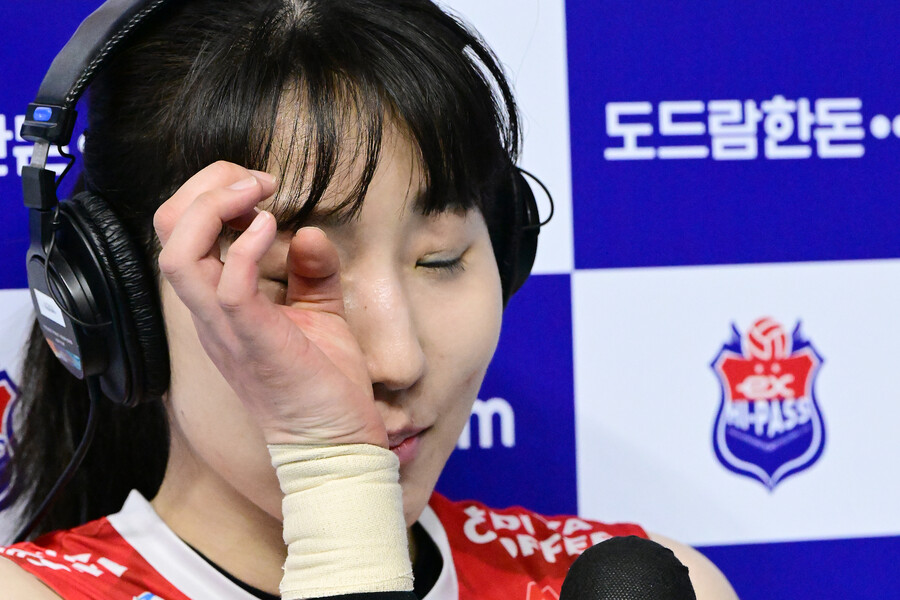 ▲ 페퍼저축은행의 23연패 탈출을 이끌었던 박정아 ⓒKOVO