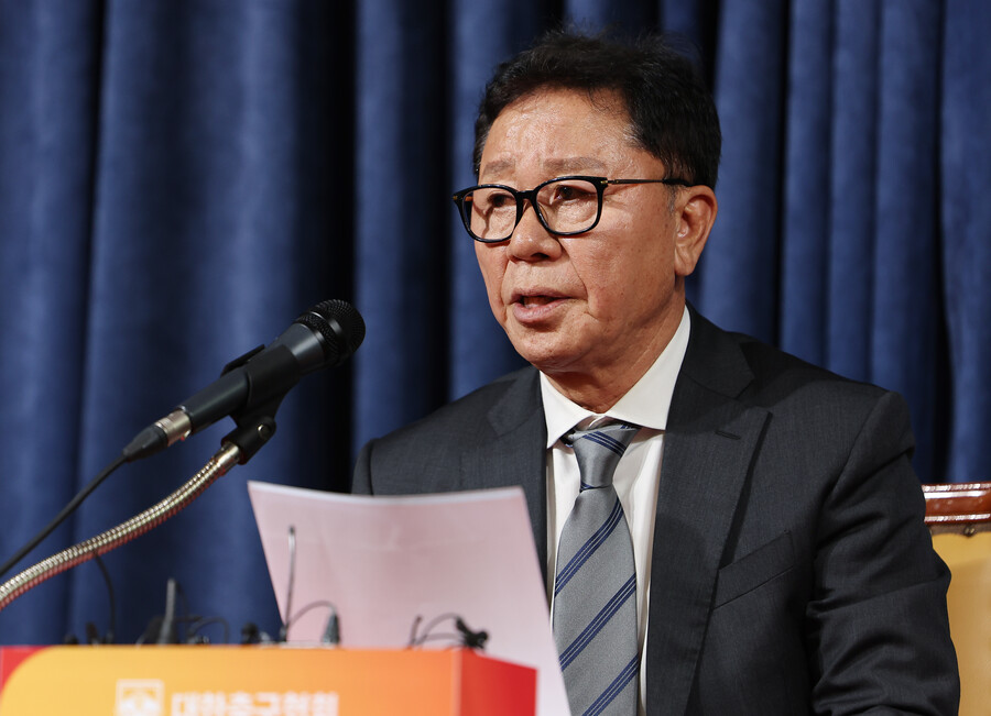 ▲ 정해성 대한축구협회 국가대표 전력강화위원장. ⓒ연합뉴스
