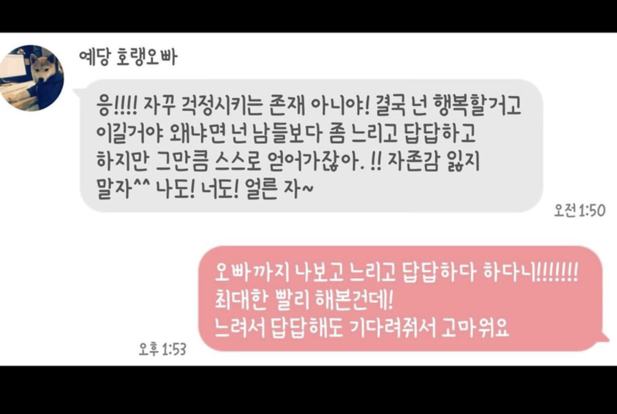 ▲ 하니가 공개한 메시지 | 하니 인스타그램