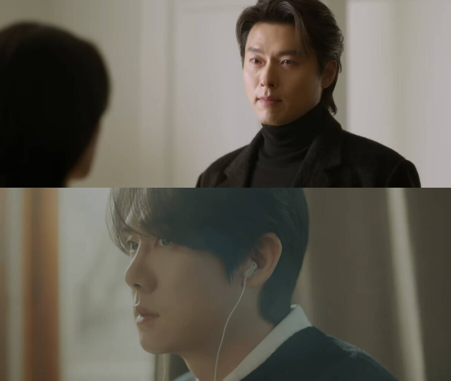 ▲ 현빈(위), 유연석. 출처| 김범수 '그대의 세계', '여행' 뮤직비디오 캡처