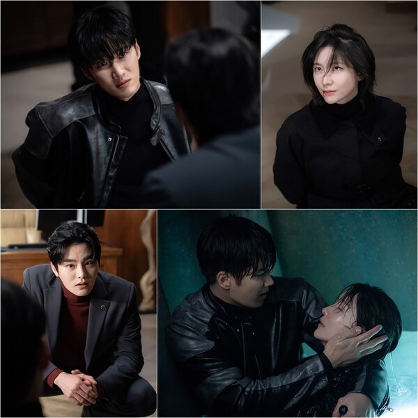 ▲ 9일 방송되는 '재벌X형사' 장면들. 안보현과 박지현은 사이비 교주 보리에 의해 목숨이 위험해지는 상황에 처한다. 제공|SBS