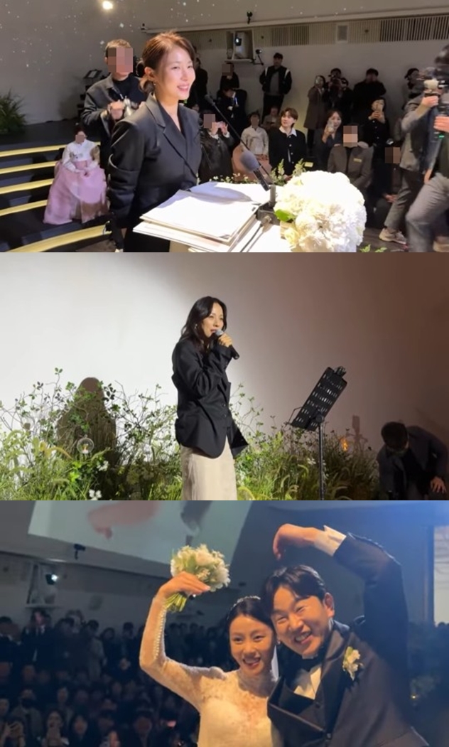 주례 하지원 "결혼도 안한 제가"→축가 이효리 "발라드 26년만 처음"..정호철 초호화 결혼식 어땠나[종합]
