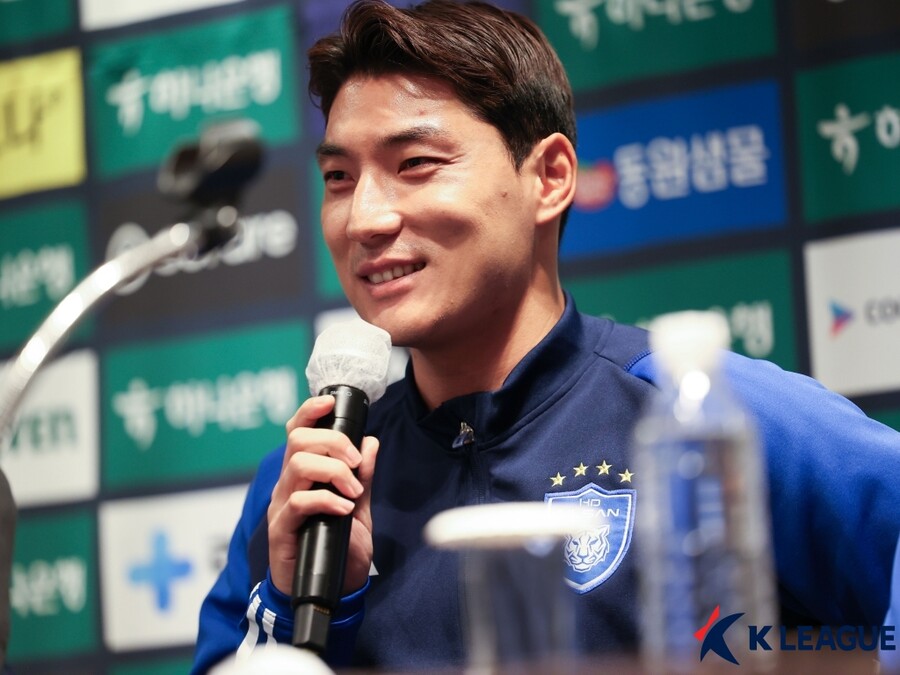 ▲ 주민규는 33세 333일 나이에 처음으로 성인 대표팀에 선발됐다. 한국 축구 역사상 가장 늦은 나이에 첫 성인 대표팀 선발 기록이다. ⓒ한국프로축구연맹